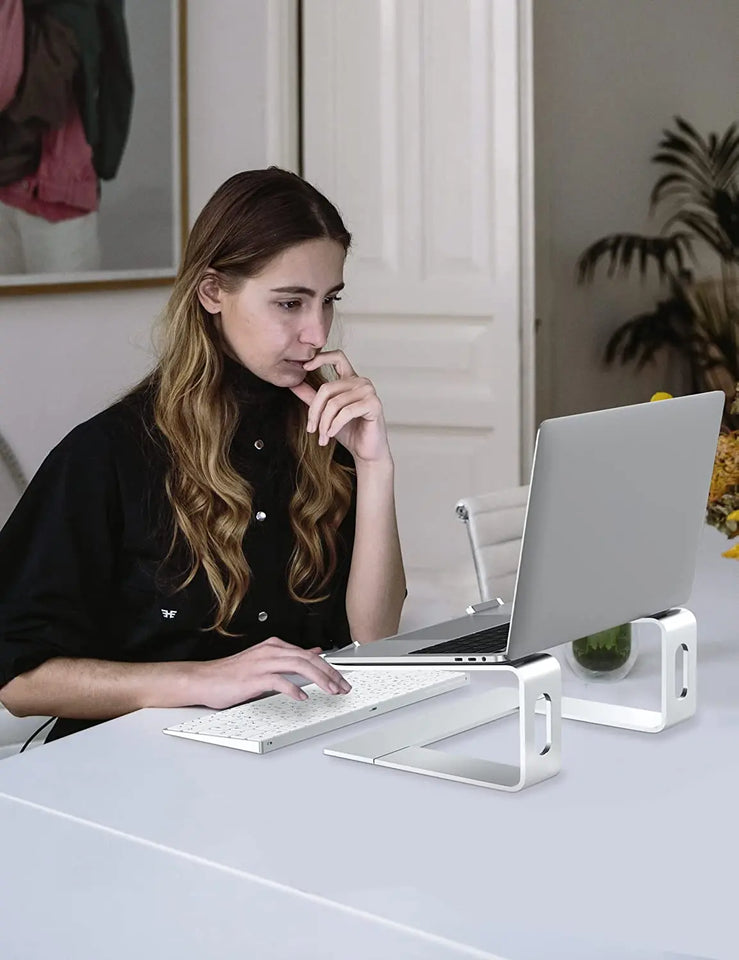 Laptop Stand Ergonomic Aluminum Computer Stand Detachable Laptop Riser Notebook Holder Stand Compatible with MacBook Air Pro