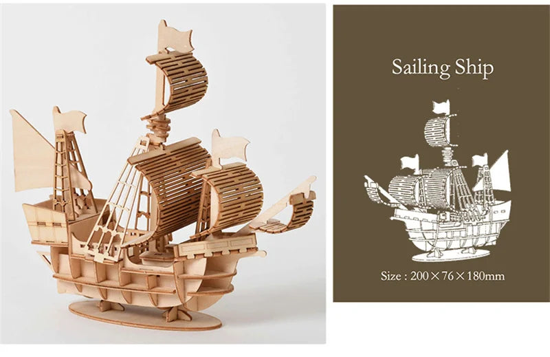 DIY 3D Wooden Puzzle Model Animal Montessori Toys for Children Crafts Dachshund Skeleton Assembly Gift Set for Kids Adults Teens