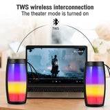 Bluetooth Wireless Speakers Powerful Portable Sound Box Subwoofer Car Audio Bass MP3 Player Sound System LED Lights