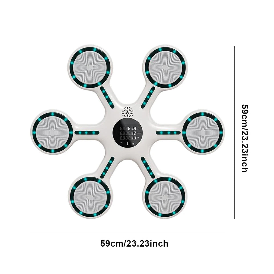Smart Bluetooth Boxing Machine Wall-Mounted Boxing Wall Target Adjustable Speed Boxing Puncher Home Exercise For Kids Adults