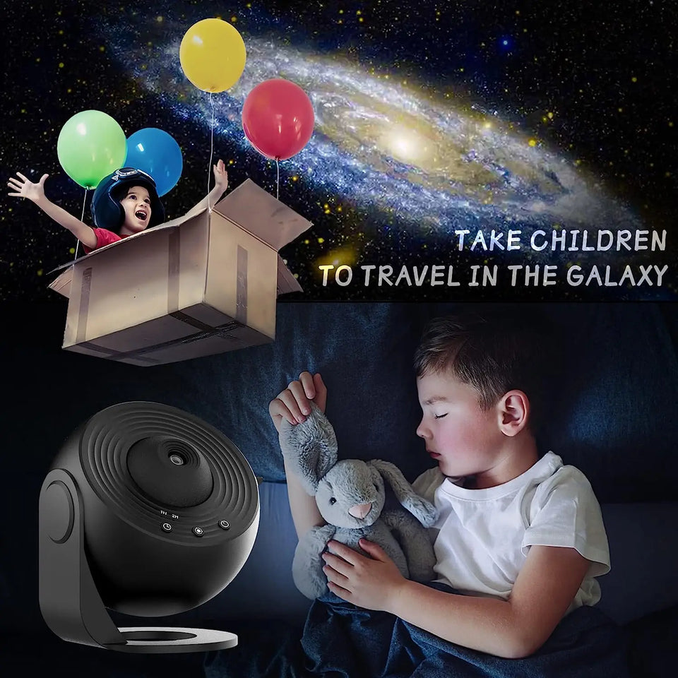 Star Projector,13 in 1 Planetarium Galaxy Projecto,360°Rotation,Mute Design,HD Image&Timing for Bedroom,Birthday,Christmas Decor