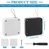Automatic Sensor Door Closer Punch-Free Adjustable Surface Door Stopper Bracket for Home Improvement Automatically Closes Doors