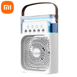 Xiaomi MIJIA 3-in-1 Portable Air Conditioners Fan With LED Night Light Household Mini Air Cooler For Office Home Adjustable Fan