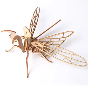 DIY 3D Wooden Puzzle Model Animal Montessori Toys for Children Crafts Dachshund Skeleton Assembly Gift Set for Kids Adults Teens