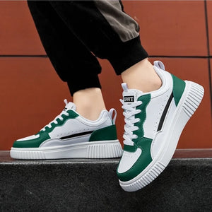 YRZL Men's Running Shoes Lightweight Outdoor Walking Shoes Soft Sole Comfortable Sneakers PU Leather Casual Sports Shoes for Men