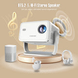 Magcubic Native 1080P 650ANSI 4K Android11 L018 Projector With Auto Keystone Correction Focus Wifi6 BT5.2 Portable Movie Outdoor