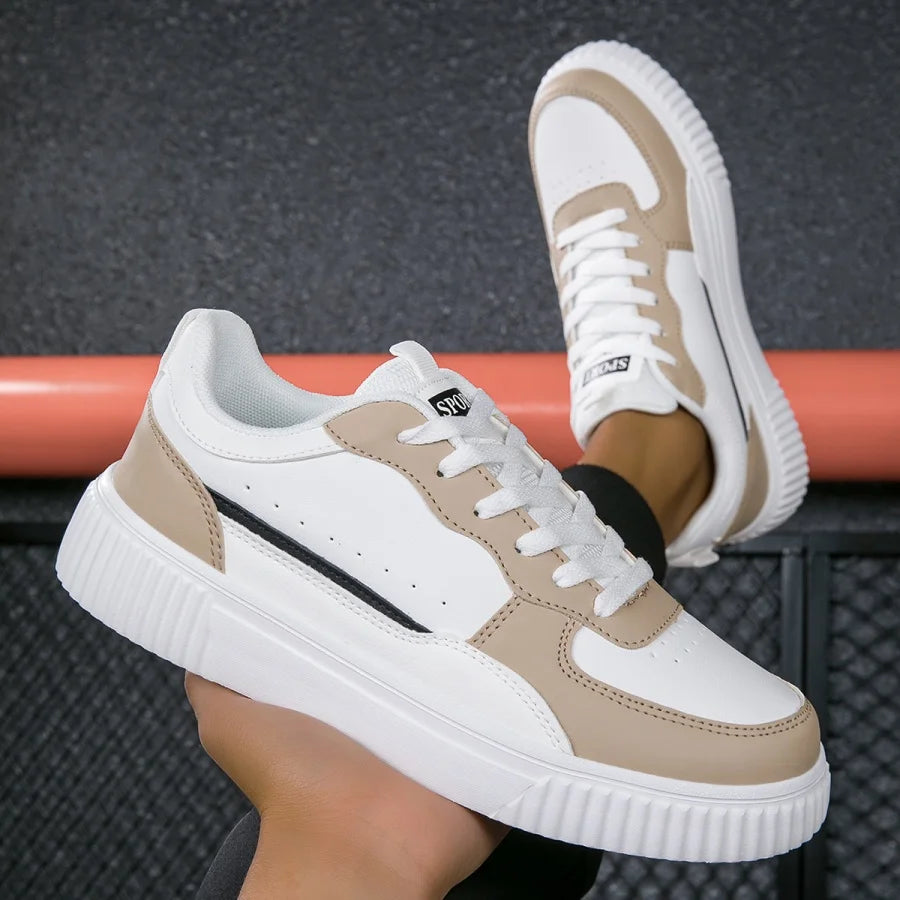 YRZL Men's Running Shoes Lightweight Outdoor Walking Shoes Soft Sole Comfortable Sneakers PU Leather Casual Sports Shoes for Men