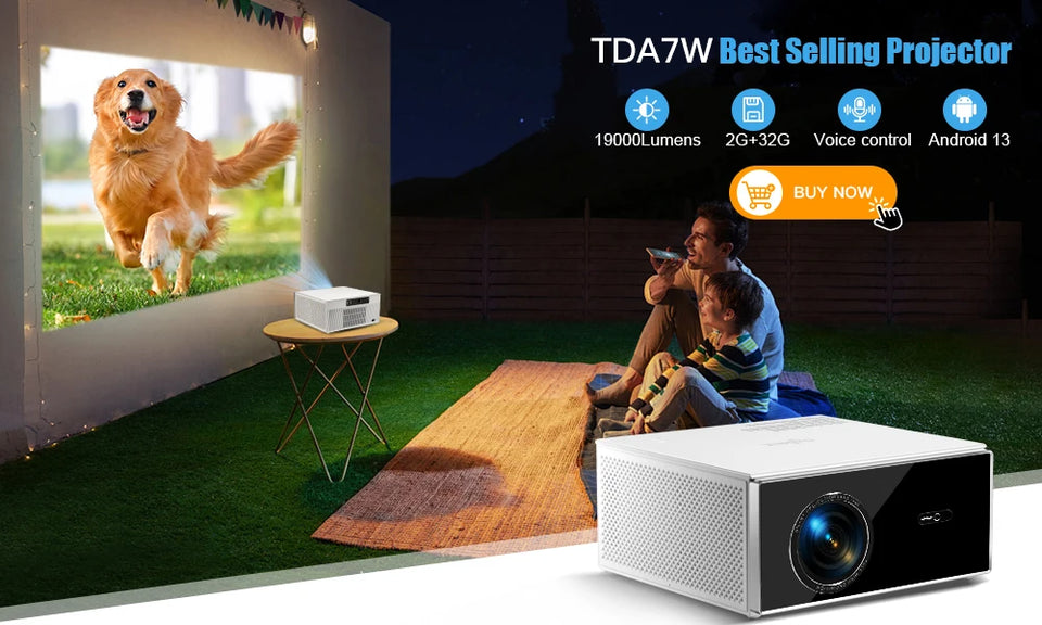ThundeaL Portable Mini Projector TD92 Pro FHD 1080P Full HD Beam 4K Video WiFi Android Projector TD92Pro 3D Movie Home Theater