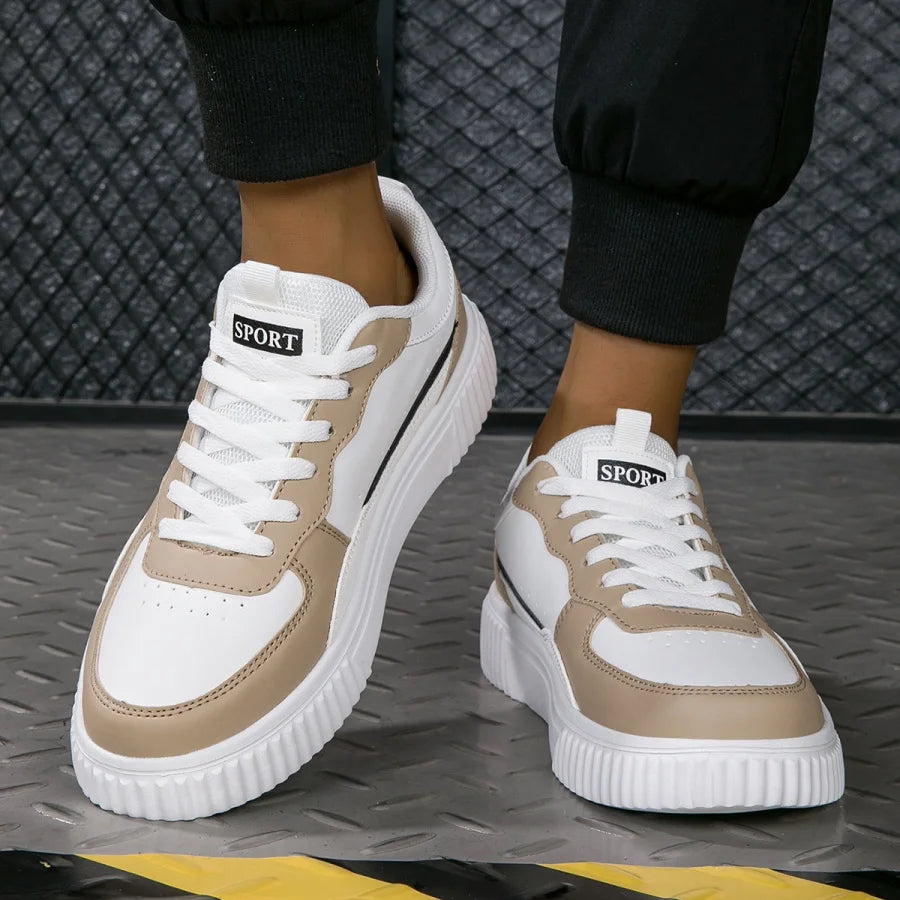 YRZL Men's Running Shoes Lightweight Outdoor Walking Shoes Soft Sole Comfortable Sneakers PU Leather Casual Sports Shoes for Men