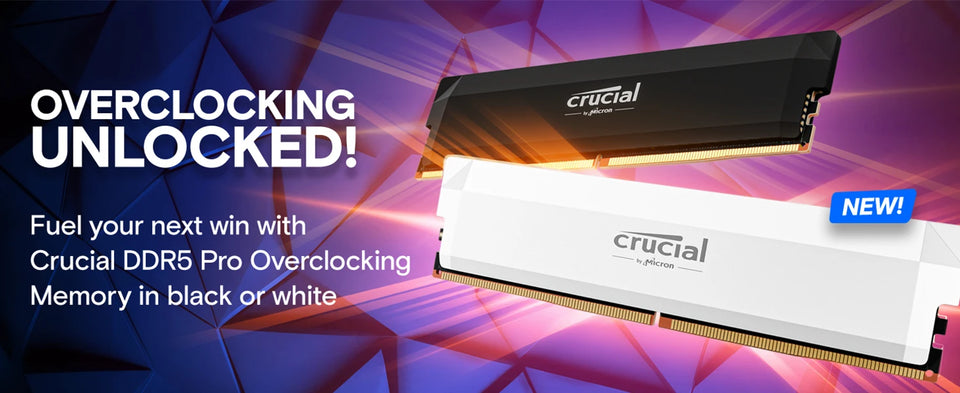 Crucial Pro DDR5 RAM 2x16GB 6000MHz, 6400MHz Overclocking Desktop Gaming Memory, Intel XMP 3.0 & AMD Expo Compatible-OEM Package