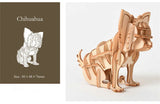 DIY 3D Wooden Puzzle Model Animal Montessori Toys for Children Crafts Dachshund Skeleton Assembly Gift Set for Kids Adults Teens