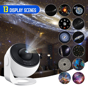 Star Projector,13 in 1 Planetarium Galaxy Projecto,360°Rotation,Mute Design,HD Image&Timing for Bedroom,Birthday,Christmas Decor