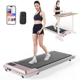 39.37inch Under Desk Treadmill 350lbs Portable Treadmills for Home/Office Walkingpad App/Remote Control LCD Screen Data Tracking