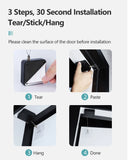 Automatic Sensor Door Closer Punch-Free Adjustable Surface Door Stopper Bracket for Home Improvement Automatically Closes Doors