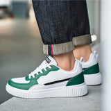 YRZL Men's Running Shoes Lightweight Outdoor Walking Shoes Soft Sole Comfortable Sneakers PU Leather Casual Sports Shoes for Men
