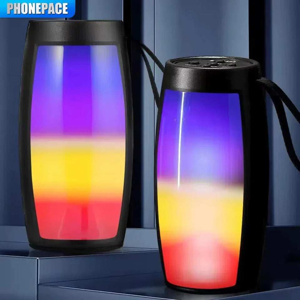 Bluetooth Wireless Speakers Powerful Portable Sound Box Subwoofer Car Audio Bass MP3 Player Sound System LED Lights