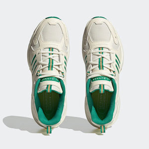 Adidas JZ RUNNER Retro - Style Breathable Mesh Sneakers with Green Accents