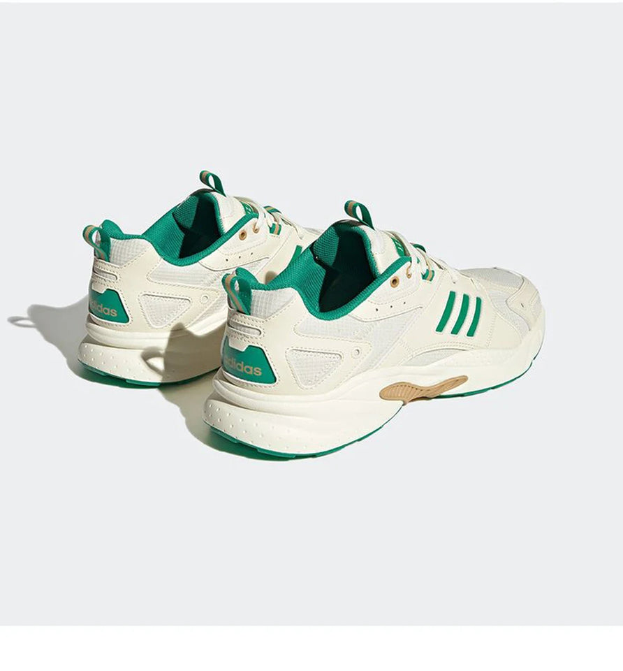Adidas JZ RUNNER Retro - Style Breathable Mesh Sneakers with Green Accents