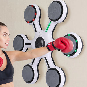 Smart Bluetooth Boxing Machine Wall-Mounted Boxing Wall Target Adjustable Speed Boxing Puncher Home Exercise For Kids Adults