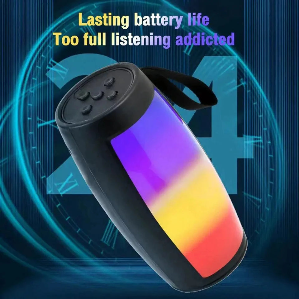 Bluetooth Wireless Speakers Powerful Portable Sound Box Subwoofer Car Audio Bass MP3 Player Sound System LED Lights