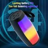 Bluetooth Wireless Speakers Powerful Portable Sound Box Subwoofer Car Audio Bass MP3 Player Sound System LED Lights
