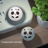 USB Plug LED Night Light Cartoon Expression Panda Mini Portable Night Lights Eye Protection Reading Book Lamp For Bedroom