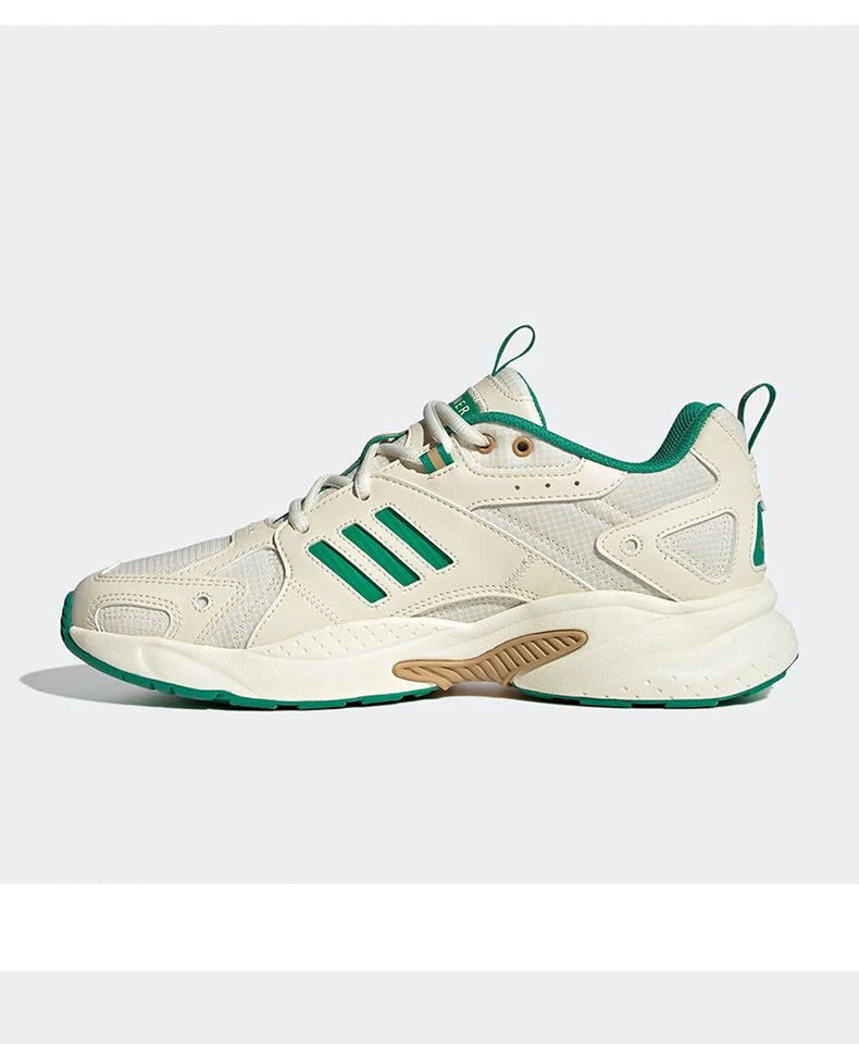 Adidas JZ RUNNER Retro - Style Breathable Mesh Sneakers with Green Accents