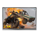 16 inch Portable Monitor 2.5K/120HZ/100%sRGB  For Laptop XBox PS4 / 5 Switch Cell Phone Computer Extension Gaming  Travel Screen