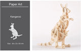DIY 3D Wooden Puzzle Model Animal Montessori Toys for Children Crafts Dachshund Skeleton Assembly Gift Set for Kids Adults Teens