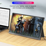 16 inch Portable Monitor 2.5K/120HZ/100%sRGB  For Laptop XBox PS4 / 5 Switch Cell Phone Computer Extension Gaming  Travel Screen