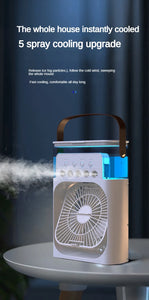 Xiaomi MIJIA 3-in-1 Portable Air Conditioners Fan With LED Night Light Household Mini Air Cooler For Office Home Adjustable Fan