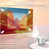 Magcubic Native 1080P 650ANSI 4K Android11 L018 Projector With Auto Keystone Correction Focus Wifi6 BT5.2 Portable Movie Outdoor