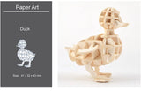 DIY 3D Wooden Puzzle Model Animal Montessori Toys for Children Crafts Dachshund Skeleton Assembly Gift Set for Kids Adults Teens