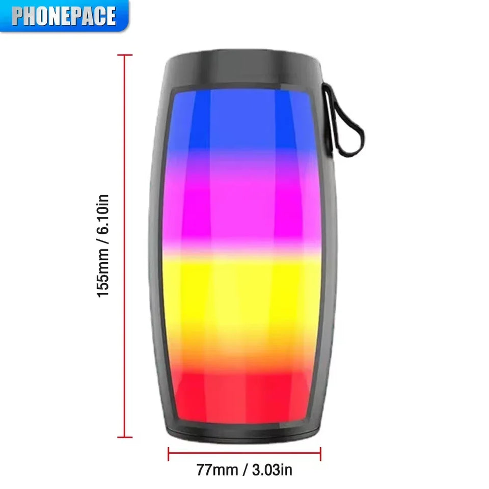 Bluetooth Wireless Speakers Powerful Portable Sound Box Subwoofer Car Audio Bass MP3 Player Sound System LED Lights