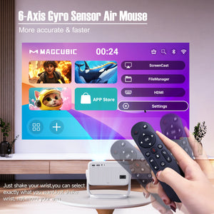 Magcubic Native 1080P 650ANSI 4K Android11 L018 Projector With Auto Keystone Correction Focus Wifi6 BT5.2 Portable Movie Outdoor