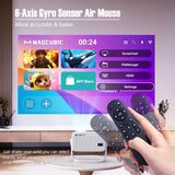 Magcubic Native 1080P 650ANSI 4K Android11 L018 Projector With Auto Keystone Correction Focus Wifi6 BT5.2 Portable Movie Outdoor