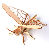 DIY 3D Wooden Puzzle Model Animal Montessori Toys for Children Crafts Dachshund Skeleton Assembly Gift Set for Kids Adults Teens
