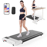 39.37inch Under Desk Treadmill 350lbs Portable Treadmills for Home/Office Walkingpad App/Remote Control LCD Screen Data Tracking