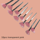 10/20/50pcs Fan Shape Foundation Makeup Brushes Multifunctional Facial Mask Brush Essential Oil Women Beauty Makeup Tools Brush
