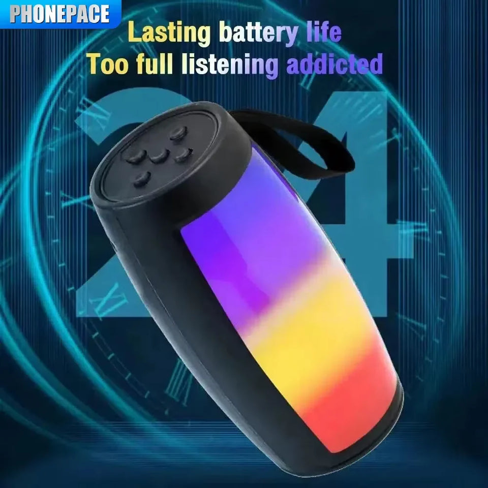 Bluetooth Wireless Speakers Powerful Portable Sound Box Subwoofer Car Audio Bass MP3 Player Sound System LED Lights