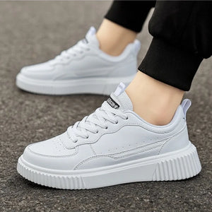 YRZL Men's Running Shoes Lightweight Outdoor Walking Shoes Soft Sole Comfortable Sneakers PU Leather Casual Sports Shoes for Men