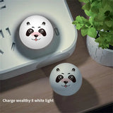 USB Plug LED Night Light Cartoon Expression Panda Mini Portable Night Lights Eye Protection Reading Book Lamp For Bedroom