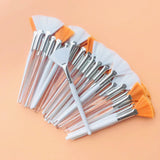 10/20/50pcs Fan Shape Foundation Makeup Brushes Multifunctional Facial Mask Brush Essential Oil Women Beauty Makeup Tools Brush