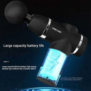 Mini Massage Gun Fascia Machine Muscle Relaxation Vibrating Gun Rod Percussion Massage Fitness Equipment Neck Grab Fascia Gun