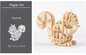 DIY 3D Wooden Puzzle Model Animal Montessori Toys for Children Crafts Dachshund Skeleton Assembly Gift Set for Kids Adults Teens