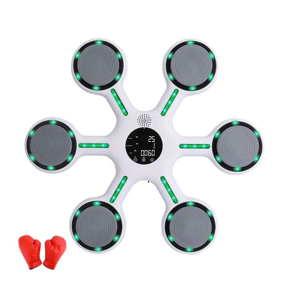 Smart Bluetooth Boxing Machine Wall-Mounted Boxing Wall Target Adjustable Speed Boxing Puncher Home Exercise For Kids Adults