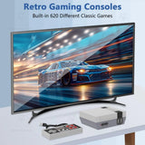 Newest 620 Games Retro TV Video Game Console Classic Emulator Two Players Family Entertainment Gaming Machine with 2 Controllers