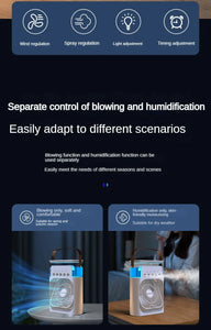 Xiaomi MIJIA 3-in-1 Portable Air Conditioners Fan With LED Night Light Household Mini Air Cooler For Office Home Adjustable Fan