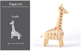 DIY 3D Wooden Puzzle Model Animal Montessori Toys for Children Crafts Dachshund Skeleton Assembly Gift Set for Kids Adults Teens