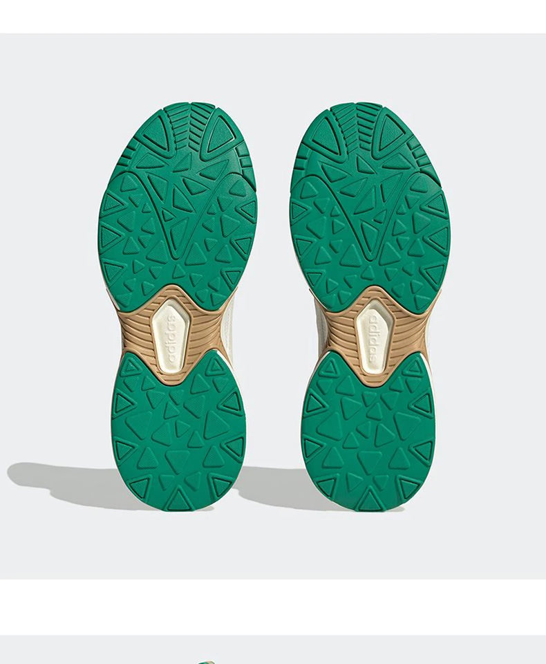 Adidas JZ RUNNER Retro - Style Breathable Mesh Sneakers with Green Accents